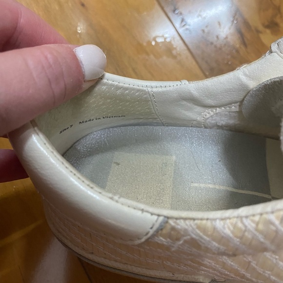 Dolce Vita ZINA sneakers bone raffia size 7 - Picture 5 of 8